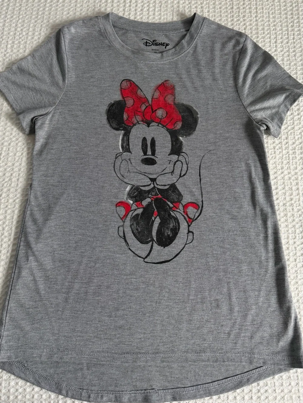 Disney Gray Minnie Mouse Graphic Tee